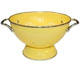 Calypso Basics 1.5 Quart powder coated  Colander, Lemon