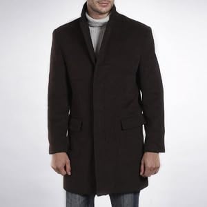 BGSD Men's Cashmere Blend Trend Fit Coat