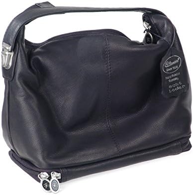 Black Leather Travel Bag for Men with 6 Piece Manicure Set. Made in Germany
