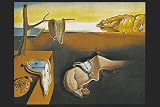 DALI SALVADOR - LES MONTRES MOLLES 3 CLOCKS HUGE LAMINATED ART POSTER