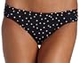 Calvin Klein Women's Dot Print Side Band Swimsuit Bottom,Black,Medium