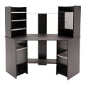 Corner Computer Workstation - Black/ Grey