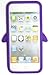 BUKIT CELL (TM) Apple iPod Touch 5 Penguin Silicone Case (PURPLE) + BUKIT CELL Trademark Lint Cleaning Cloth + Screen Protector + WirelessGeeks247 METALLIC Touch Screen STYLUS PEN with Anti Dust Plug