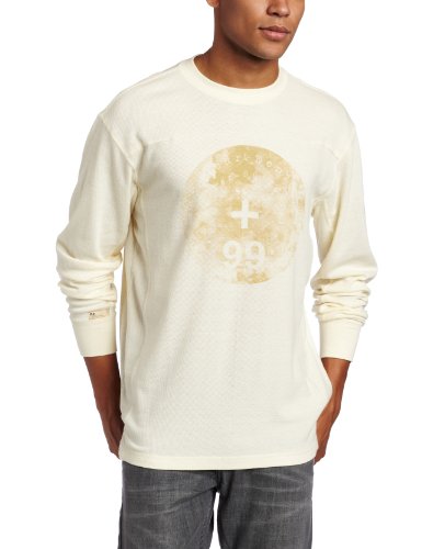 Rocawear Mens Long Sleeve World Builder Thermal Shirt, Vanilla, Medium