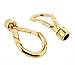 Beads Direct USA End Cap / Magnetic Clasp Celtic Knot Twist (1 Set) Rose Gold Color Hole Size 5mm