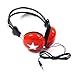 Over Ear Headphones-Round Cup & Star Design, Back To School, Headphones (Colors May Vary)