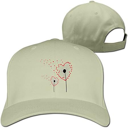 Cartoon Love Dandelion Unisex Baseball Hat Adjustable (Many Colors)