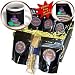 Beverly Turner Birthday Design - Three Cupcakes with Candles Green Purple Brown - Coffee Gift Baskets - Coffee Gift Basket