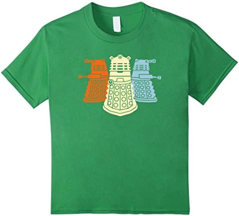 Kids Dr Who Daleks T Shirt 12 Grass