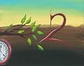 Artwork: The Number Two - Abstract Painting of a Tree Branch, Clock, and the Number 2 (Print, 14x11)