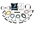 9 Pcs of **Professional Resistance Band Set, 5 Resistance Bands, Door Anchor .Yellow 8 Lb.blue 15 Lb.red 25 Lb.green 30 Lb.black 35 Lb. 226lbs of Extreme Resistance *Quality for Life Guarantee *30 Day Money Back