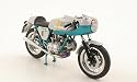 Ducati 750 Super Sport, silber/met.-türkis, 1977, Modellauto, Fertigmodell, Minichamps 1:12