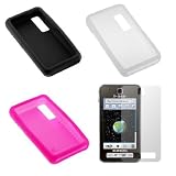 3 Silicone Cases + Screen Protector for T-Mobile Samsung Behold T919