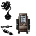 Sony Ericsson k770i Car Cup Holder with Car Charger - Uses Gomadic TipExchange