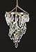 Seasons of Elegance Gold & Clear Spiral Beaded Chandelier Christmas Ornament