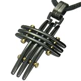 Contemporary Black Cross Pendant