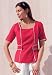 Jessica London Plus Size Linen Blend Blouse