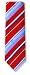 Cravate soie jacquard stripe red