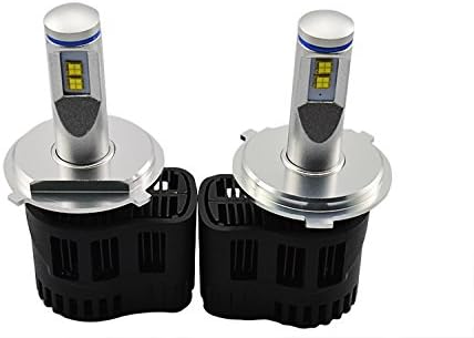Purishion LED Headlight H4(9003) - Super Bright Headlight Bulbs Adjustable Focus Length Conversion Kit - 110W 10400LM(55W/5200LM per Bulb) 6000K Cool White Philips LED Headlight Lamp (H4P6001 55w)