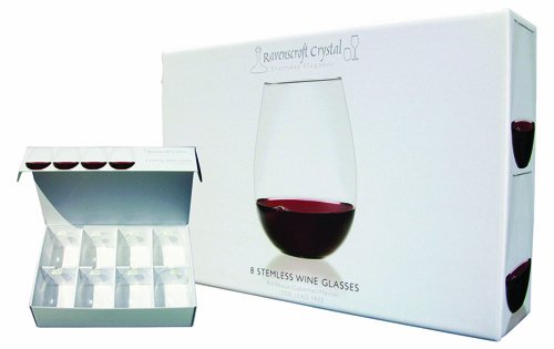 Detail image Ravenscroft Crystal 18-Ounce Stemless Wine Glass, Set of 8