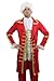 Red Baron Halloween/Fancy Dress/Theater/Movie/Cosplay High Quality Men Costume Red Baron Baroque Lord Noble Mozart Size L/52 (EU)/42 (UK)/42 (US)