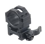 UTG Max Strength LE Grade Quick Detach Picatinny Scope Rings (2 Piece, 1-Inch Diam, 4-Screw Med Profile)