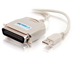 Cables To Go 16898 USB IEEE-1284 Parallel Printer Adapter Cable, Beige 6 Feet