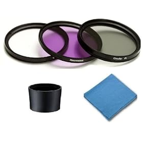 SAVEoN Professional Lens Kit for Kodak Easyshare P850 - Includes: 52mm Filter Kit (UV, Fluorescent, Polarizer) + Lens Adapter Tube + SAVEoN Cleaning Cloth