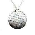 Sterling Silver John Donne Love Sonnet Poem Pendant