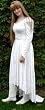 Velvet Hi/Lo Dress, White, Size M