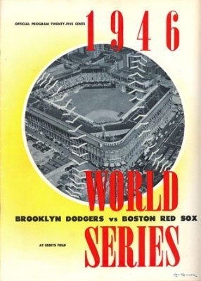 1946 World Series Dodgers vs. Red Sox Official Phantom Program