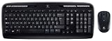 Logitech MK320 Tastatur und Maus schnurlos schwarz (deutsches Tastaturlayout, QWERTZ)