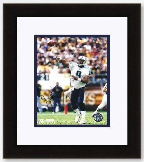 Steve McNair Autographed/Hand Signed Tennessee Titans 8x10 Photo - Custom Framed