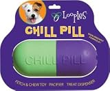 New! Rubber Chill Pill Dog Toy Treat Dispenser by Swag