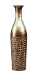 Crocodile Skin Decorative Tall Metal Vase
