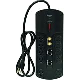 Ge 14782 10-Outlet Surge Strip with Telephone and Coaxial Protection