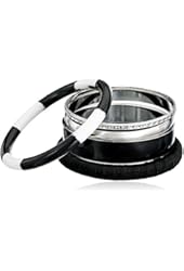 Set of 5 Gold-Tone Bangle Bracelets, 7"