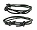 (set of 2) Adjustable 3.0mm Thick Leather Cord Surf Bracelet or Anklet
