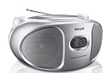 Philips - AZ102S/12 - Radio K7 / CD - Tuner analogique - 2 x 1 W - Silver