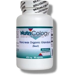Pancreas Beef Natural Glandular 90 VegiCaps by Nutricology/ Allergy Research Group