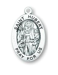 St. Hubert Pendant Oval Sterling Silver with Chain