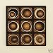 Stunning various ovals and circles Wrought Iron Metal sculpture Wall Decor Art - $5.49 S&H Only