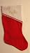 Candy Cane Trim Felt Christmas Stocking With Embroidered Name Walker