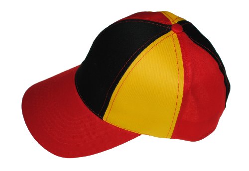 Immerschön 2-er-Set Cap Deutschland Uni-Größe Basecap WM EM Olympia Fußball Mütze Schirmmütze Fan Fanmeile Fanartikel