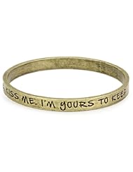 Ettika Brass Sentiments Bangle