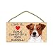 Jack Russell Terrier (Love is being owned by) Door Sign 5''x10''