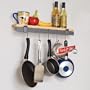 Enclume MPW-09 RACK IT UP Wall Bar and Bamboo Shelf Pot Rack