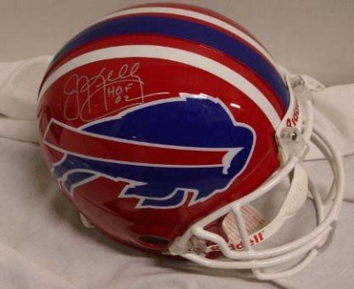 Jim Kelly Autographed/Hand Signed Buffalo Bills Full Size Authentic Proline Football Helmet with HOF