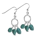 Freeform Turquoise Nugget Earrings by Relios, Inc.