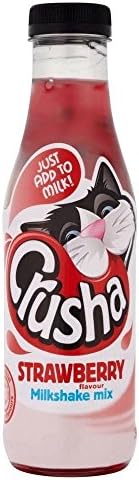 Crusha Mixa Strawberry Flavour Milkshake Mix (500ml) - Pack of 6
